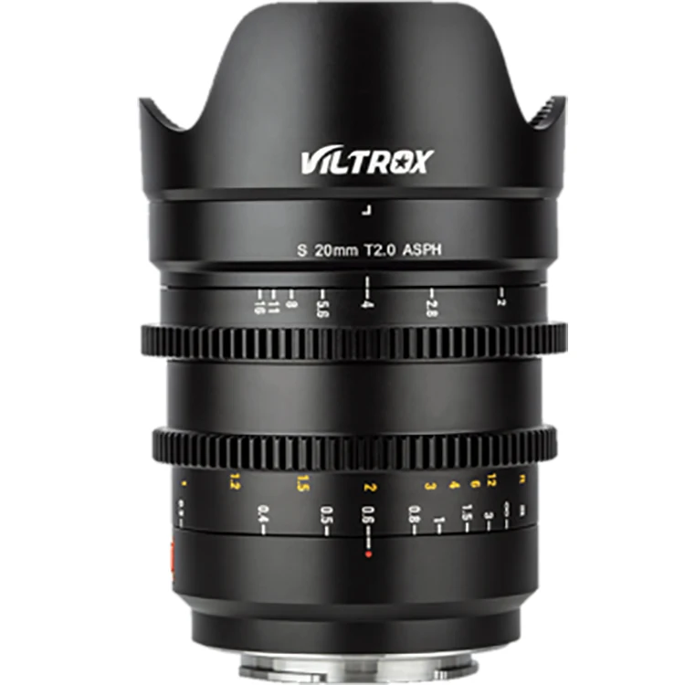 Viltrox S 20mm T2.0 Cine Lens Full Frame Manual Focus Wide-angle Lens for Lumix S1R S1 S1H SL2 L Mount Camera Lens