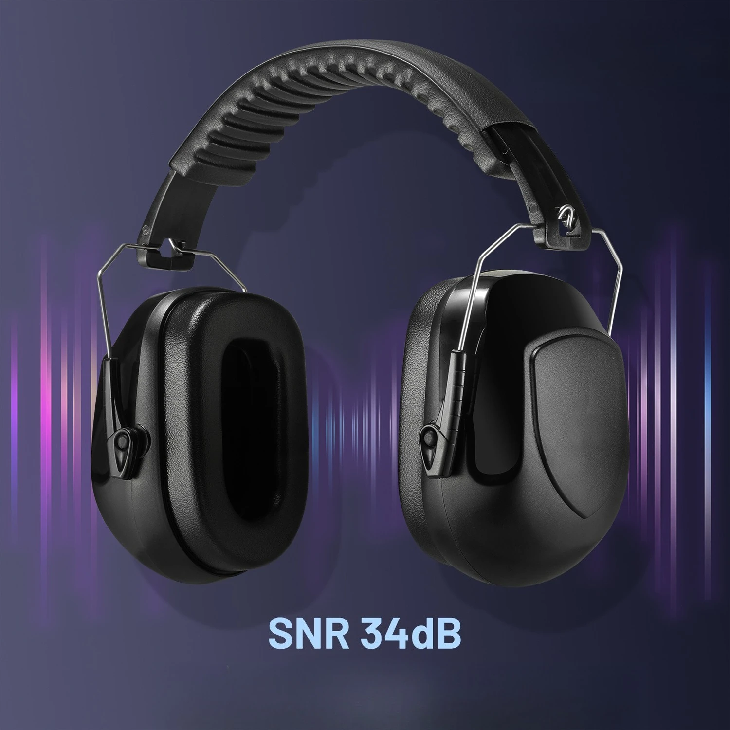 New Adjustable Anti-Noise Head Earmuffs SNR-34dB Ear Muff Ear Protector For Work Study Shooting Woodwork Hearing Protection