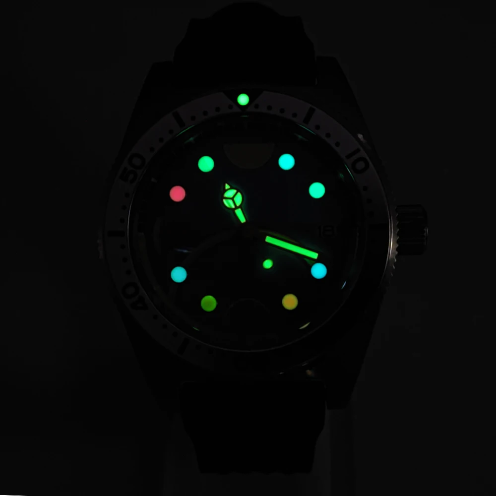 Color fruit luminous dial men's watch waterproof automatic mechanical watch luminous Japanese NH35 caliber sapphire coating