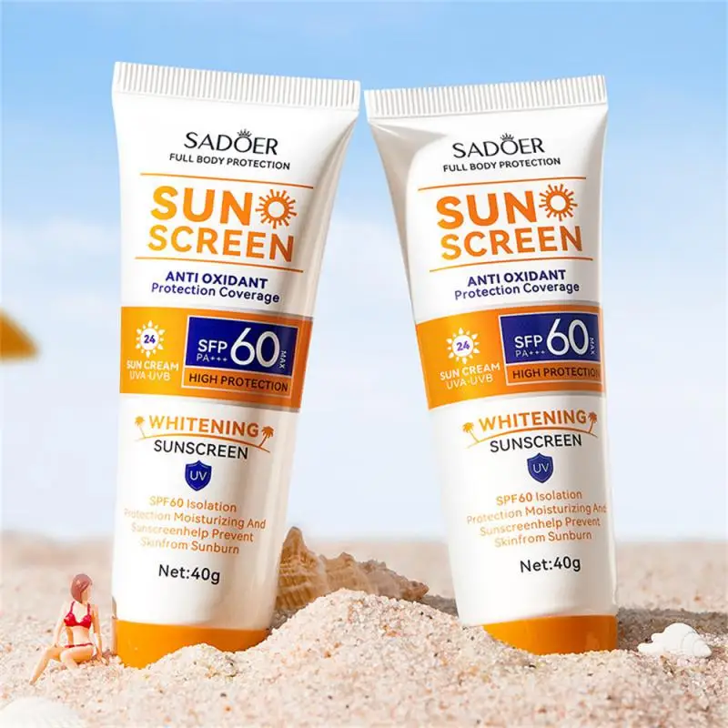 SPF60+ Sunscreen Cream Gel Isolation Lotion Men Women Long Lsating Moisturizing Whitening Waterproof Protector Solar Cream Tool