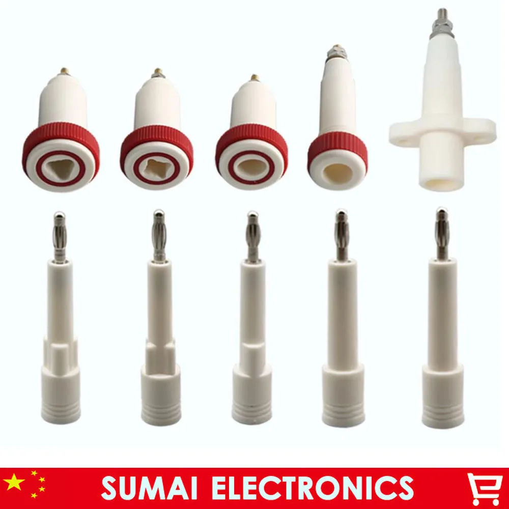 Five Types Round 10 -30 KV High Voltage 4mm Banana Plug/Socket Test Connector,Welded