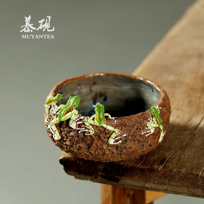 

Раковина для умывания ручной работы из старинной глины от Му Янь, керамический домашний набор в форме лягушки от Цзэн Пэнчэна, большой водонаполняемый контейнер для воды