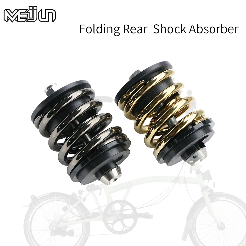 BMX Folding Bike Double Layer Rear Shock Spring Suspension Screw Rod Rear Shocks Absorber For Brompton Bike