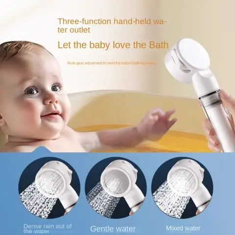 New Portable Travel Showerhead 3 Modes Clean Hotel Filter Filter Shower Head Detachable Shower Head Universal