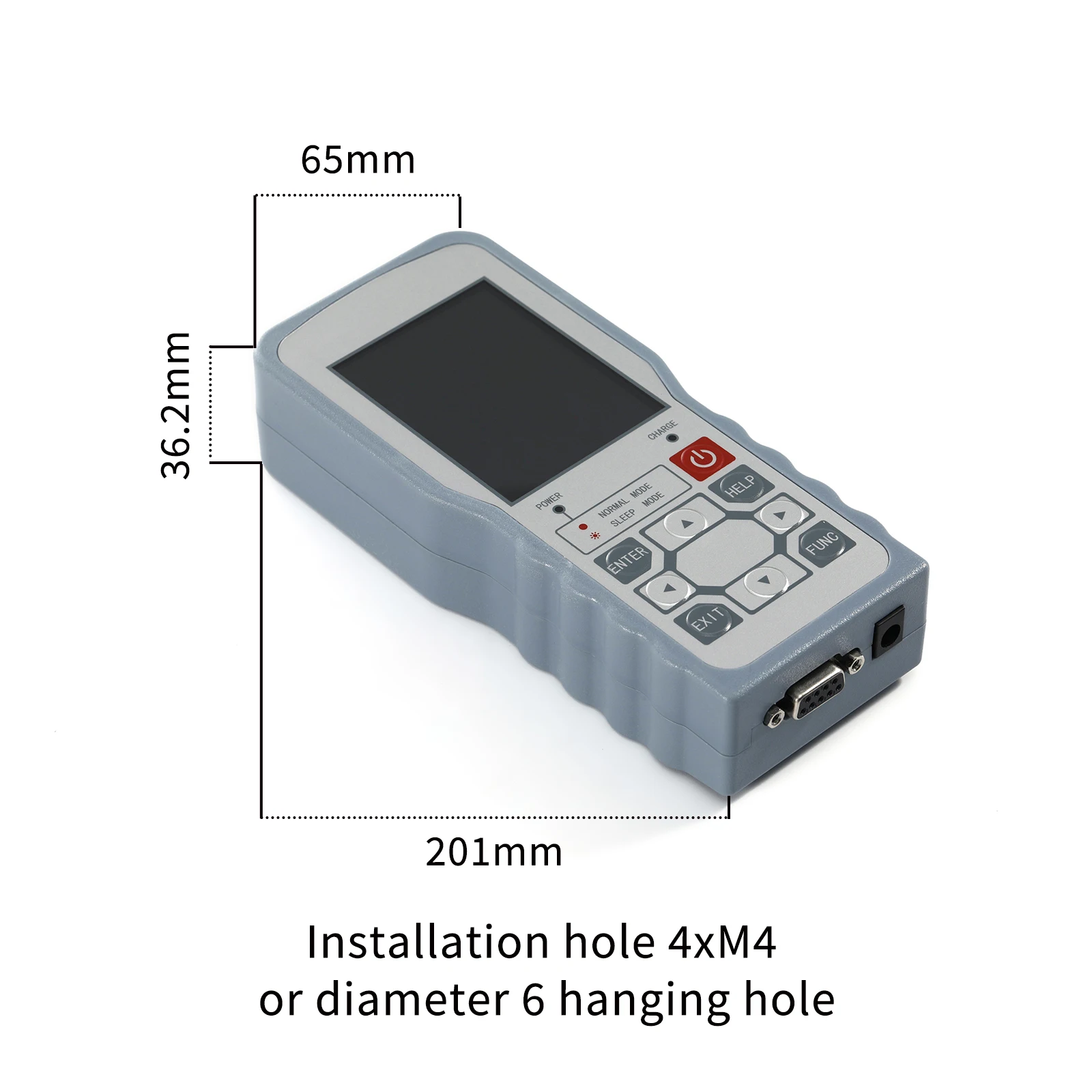 Digital Force Gauge with Load Cell Sensor,Test Force Weight Pressure Push Pull Gauge Dynamometer,Peak/Track Mode ± 0.05%F.S