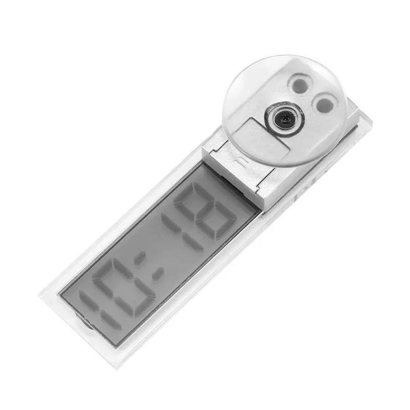 LCD Display Mini Portable Electronic Window Clock with Suction Cup Watch Car Interior Ornament Accessories