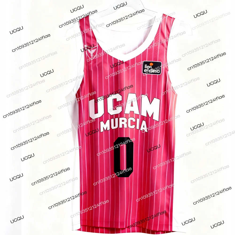 2025 جديد كرة السلة الاسبانية 25/26 UCAM مورسيا لعبة كرة السلة جيرسي مروحة خاصة جيرسي كيت كرة السلة سريعة الجافة سترة رياضية #2