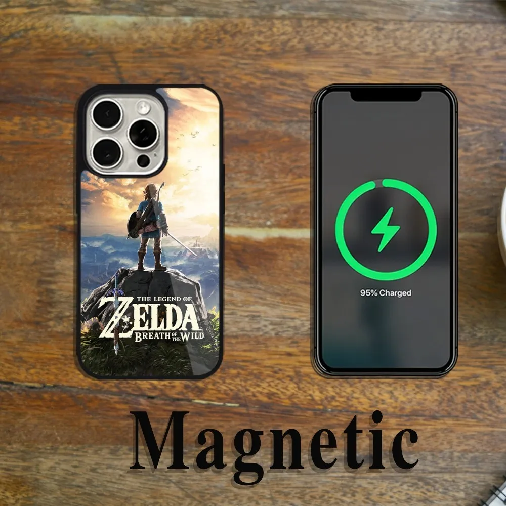 L-Legends Game Of Z-Zelda Phone Case Magsafe Magnetic For iPhone 11 12 13 14 15 Pro Max Plus Wireless Charging