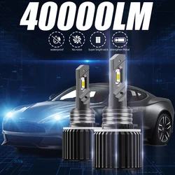 2Pcs Turbo H15 Led Bulbs 80W 40000Lm Car Lights DC12V Csp Super Bright Auto Lights High Quality LED Car For Vw Golf Audi Kia Bmw