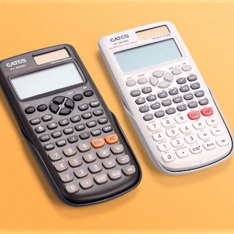 Calculadoras científicas originales, 471 funciones para niños, energía de estudio Solar y batería para suministros escolares de oficina, calculadoras bonitas