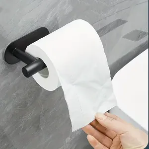 Aço inoxidável Toilet Paper Holder, banheiro Roll Tissue Hanger, dispensador de toalha, guardanapo armazenamento, acessórios de cozinha, sem perfuração 8 principais vendas porta toalha de papel cozinha - №2