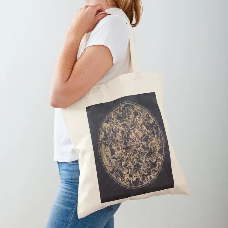 

Vintage Constellations and Astrological Signs Yellowed Ink and Cosmic Colour Tote Bag Women's bags Shopper bag
