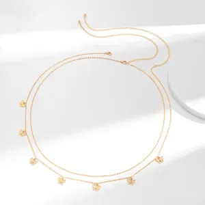 Clásico retro lindo mariposa cintura de la cintura para mujeres summer playa sexy sencillo cadena de carrocería accesorios de joyas de joyas regalo 10 mejores cinturones de cintura de ventas - №4