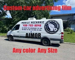 AIMOR Custom Promotional Film Stickers originality Decoration Outdoor DIY Logo Text Picture Printing Car Advertising