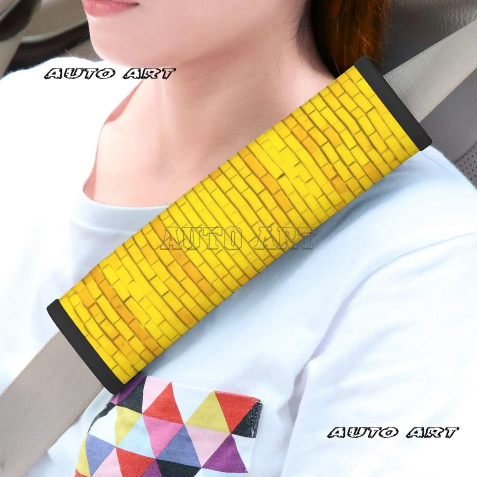 Yellow-Brick 2 PCS Car Seat Belt Pad Cover for Adults, Suitable for Car Seat Belt Backpack Shoulder Bag