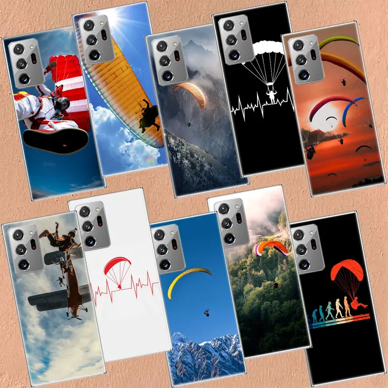 Extreme Adventure Parachuting Phone Case For Galaxy S8 A05S A02S A12 A22 A32 A42 A52S A52 A72 A03 A03S A13 A23 A33 A53 A73 5G A1