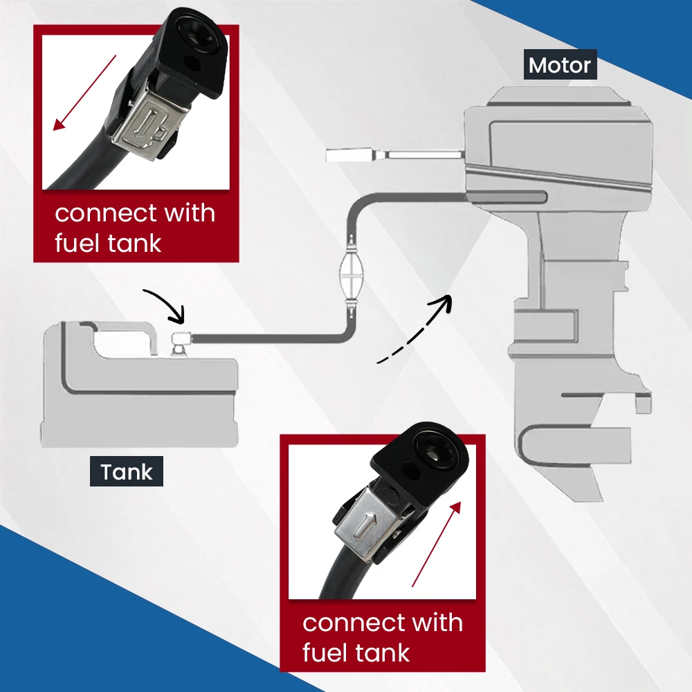 مجموعة خط الوقود مقاس 15/64 بوصة، مجموعة خرطوم خط الوقود 6 مم مع لمبة تمهيدية لمحرك القارب الخارجي البحري والجرارات والقوافل #6