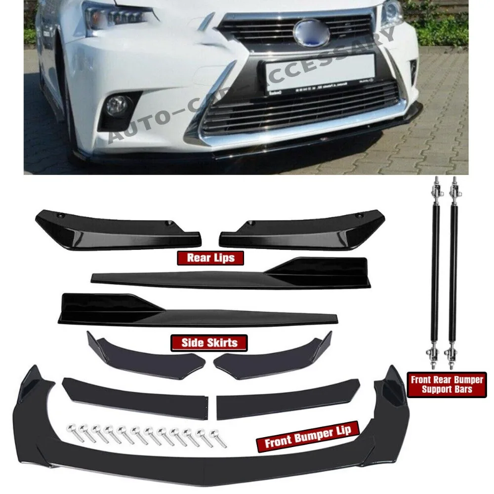 

For LEXUS CT200H Front Rear Bumper Lip Spoiler Splitter Body Kit Side Skirt United States