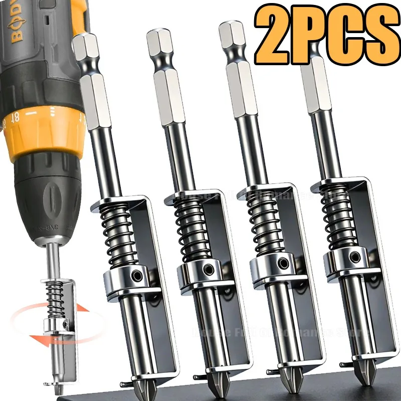 Anti-Drop Screw Universal Spring-Loaded Screw Holder Bit Stainless Steel Wear Resist Mechanics Electricians Retaining Tool Parts