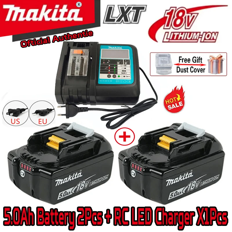 

Original Makita battery, 18V 9.0Ah rechargeable battery, power tool BL1830 BL1840、BL1850、BL1860B、 Makita 18V lithium battery