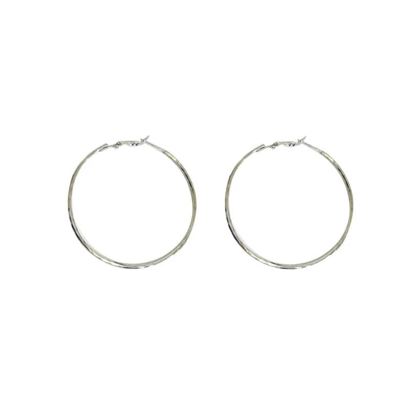 silver Earrings for Women Plated Small Hoop Earrings Chunky Statement Cute Jewelry Accessories Gift Mother