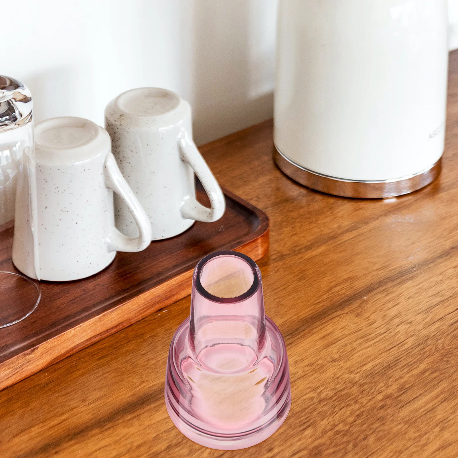 

1Pcs Glass Flower Bottle Transparent Decorative Vase for Home Office Bedroom Living Room Minimalist Style A Purple