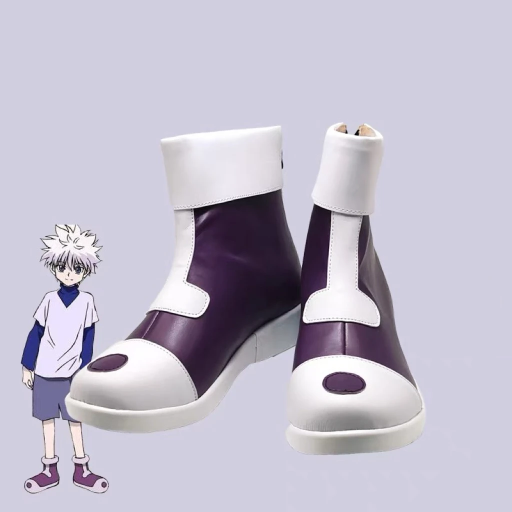 Killua Zoldyck Cosplay Shoes Boots Halloween Costumes Accessory Custom Made