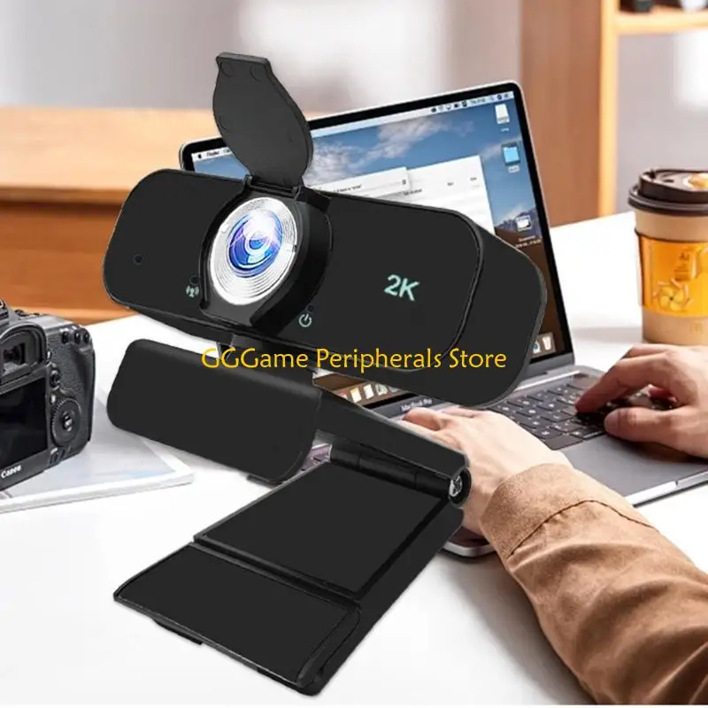 

U55B Plugs Play USB Webcam 1080P 2K 4K Resolution and Builts in Microphones for Laptop