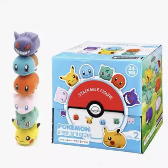 Pokemon Pocket Monster Stackable Figure Blind Box Pikachu Charmander Doll Gifts Toy Model Anime Figures Collect Ornaments