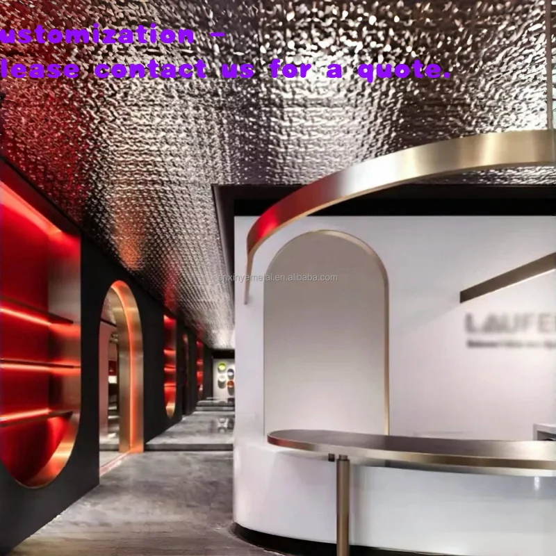 custom.OEM ODM Customized Stainless Steel Honeycomb Composite Panel Ripple Design Exterior Decorative Aluminum Honeycomb P