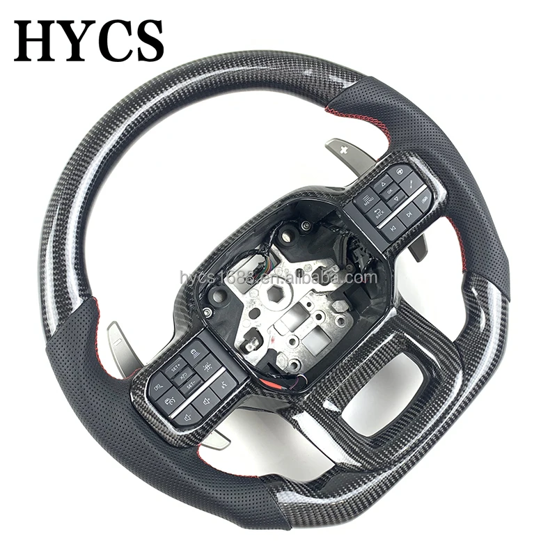 Auto Parts Carbon Fiber Interior Steering Wheel for Ford F150 Raptor 2023