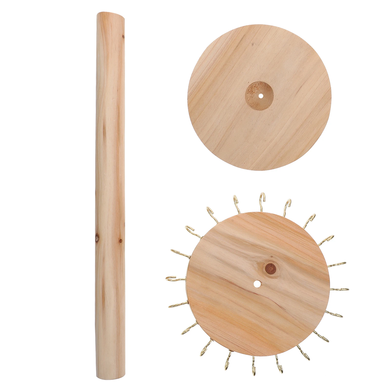 

Stable Strong Wooden Jewelry Display Rack For Earrings Necklaces Bracelets Natural Design Storage Organizer Stand