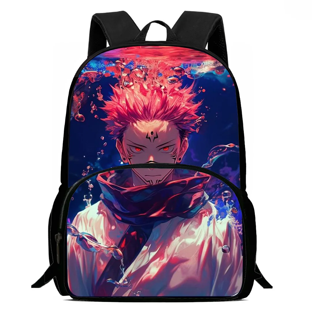 Jujutsu Kaisen Mochila para crianças, mochilas escolares, grande capacidade, mochila de acampamento durável, meninos, meninas, estudante, criança,