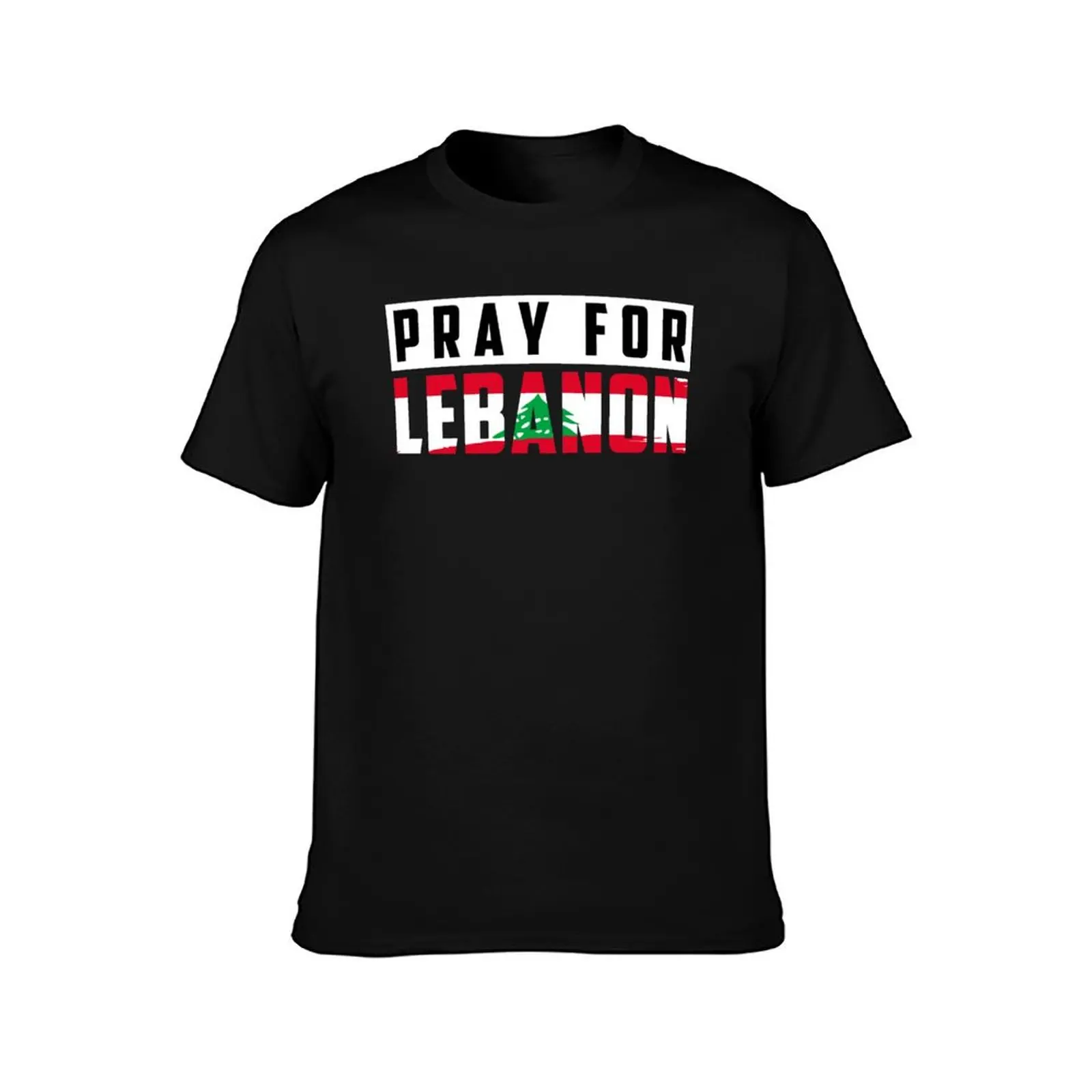 Pray For Lebanon - Beirut, Lebanon Flag T-Shirt Mechanic Work Tee Shirt T-Shirt