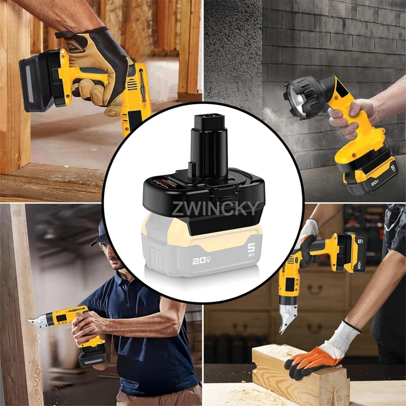 Battery Adapter Converter For Dewalt/Milwaukee 18V Li-Ion Battery To For Dewalt 12V/14.4V Ni-MH Cordles Power Tool DW9071 DC9071