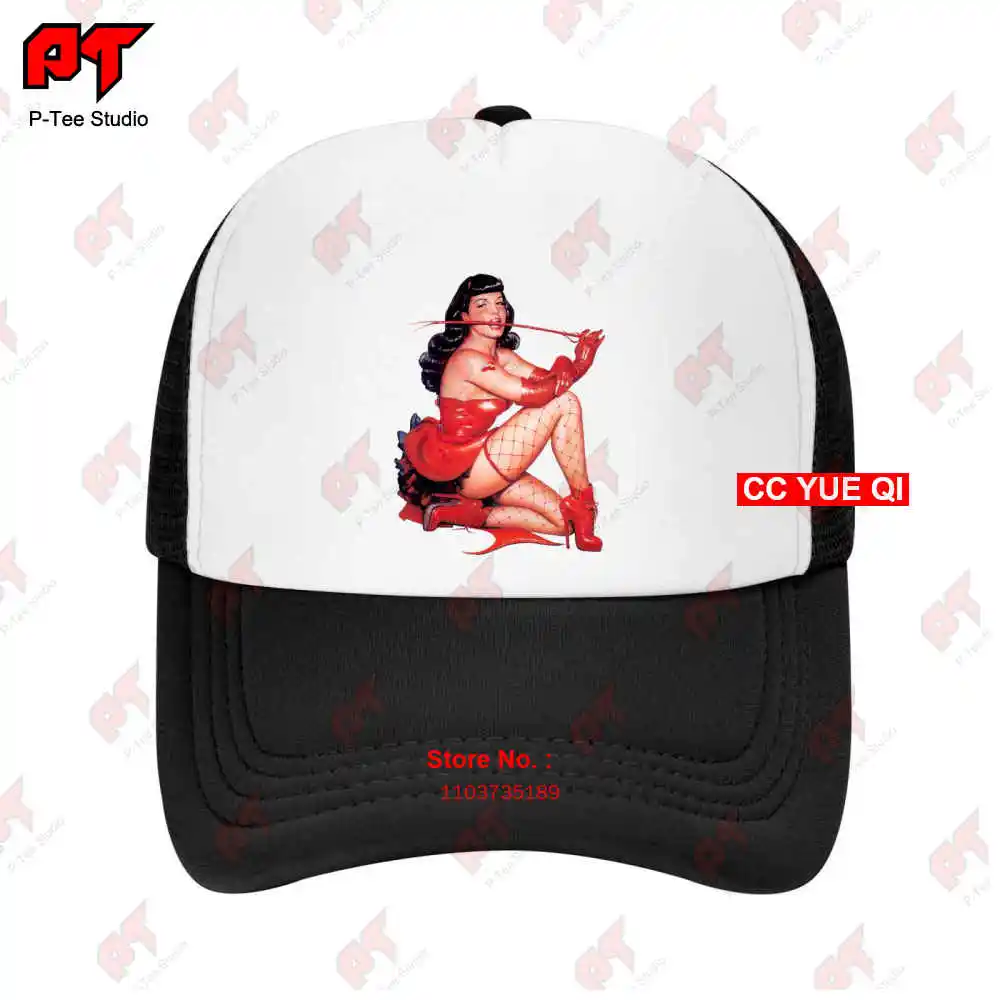 Betty Page Whip Fetish Film Baseball Caps Truck Cap 7TC8