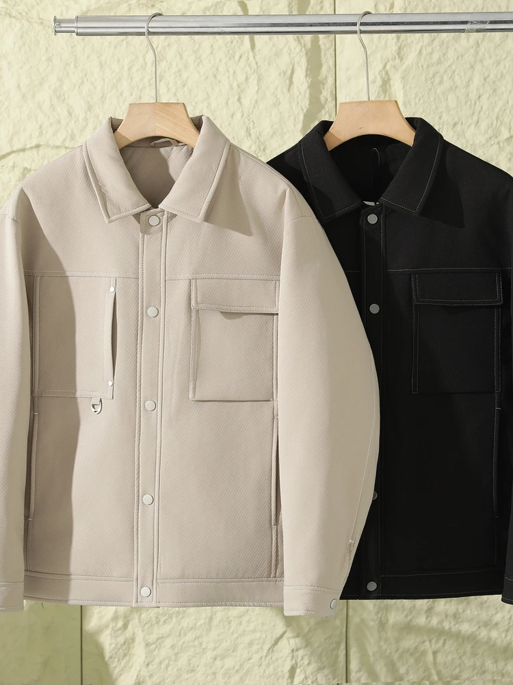 

Новая легкая повседневная теплая мужская пуховая куртка 90 Du с откидным воротником, ветрозащитная, водонепроницаемая, для работы и активного отдыха