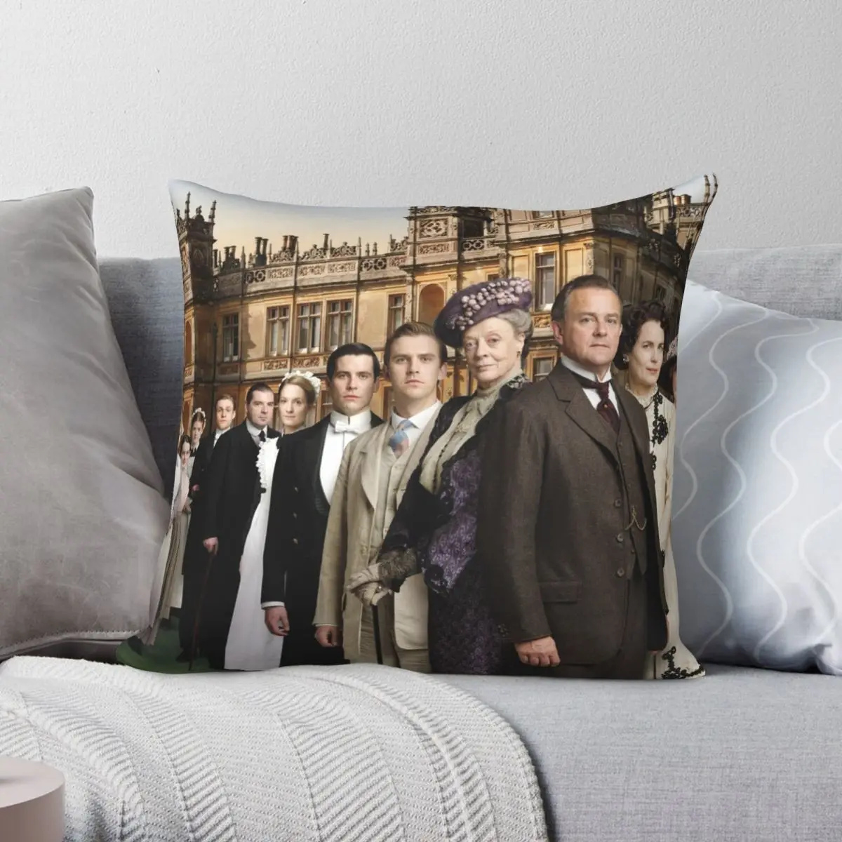 Downton Abbey Season 1 Square Pillowcase Polyester Linen Velvet Creative Zip Decor Throw Pillow Case Home Cushion Cover