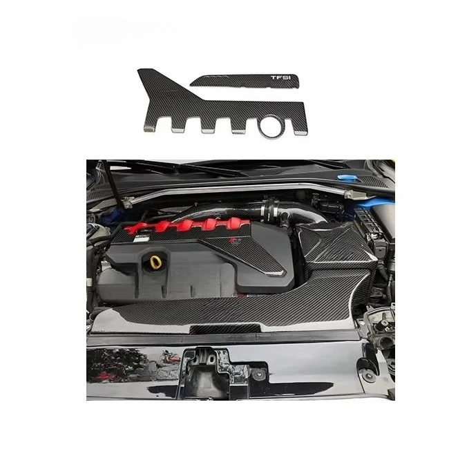 

RS3, TTRS 2.5T 3k twill carbon woven gloss dry carbon fiber cabin trim panel trim two pieces