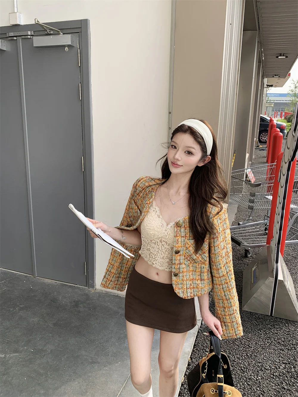 Spring and Autumn Women's Temperament Fragrant Jacket Single-breasted Out High Quality Coats