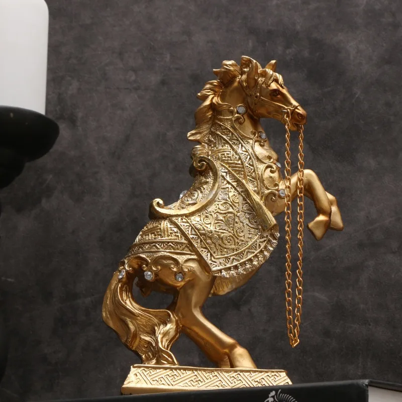 Ornament of Horse Statues, Home Decoration Artworks,Resin Sculptures,Horse To Success