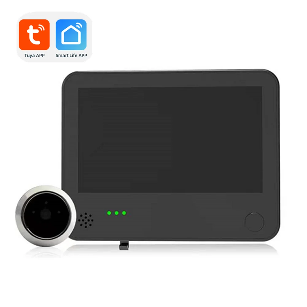 4.3Inch 2MP 1080P Tuya APP Remote Control WIFI IP Doorbell With Indoor Monitor IR Night Vision Video Door Phone