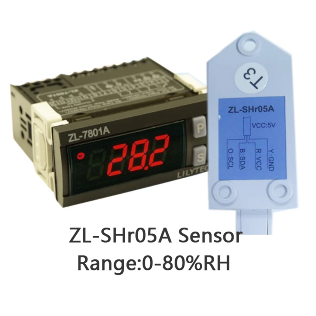 A002 -7801A, 100-240V Automatic Multi-Function Temperature and Humidity Incubator Controller with -SHR05A Sensor