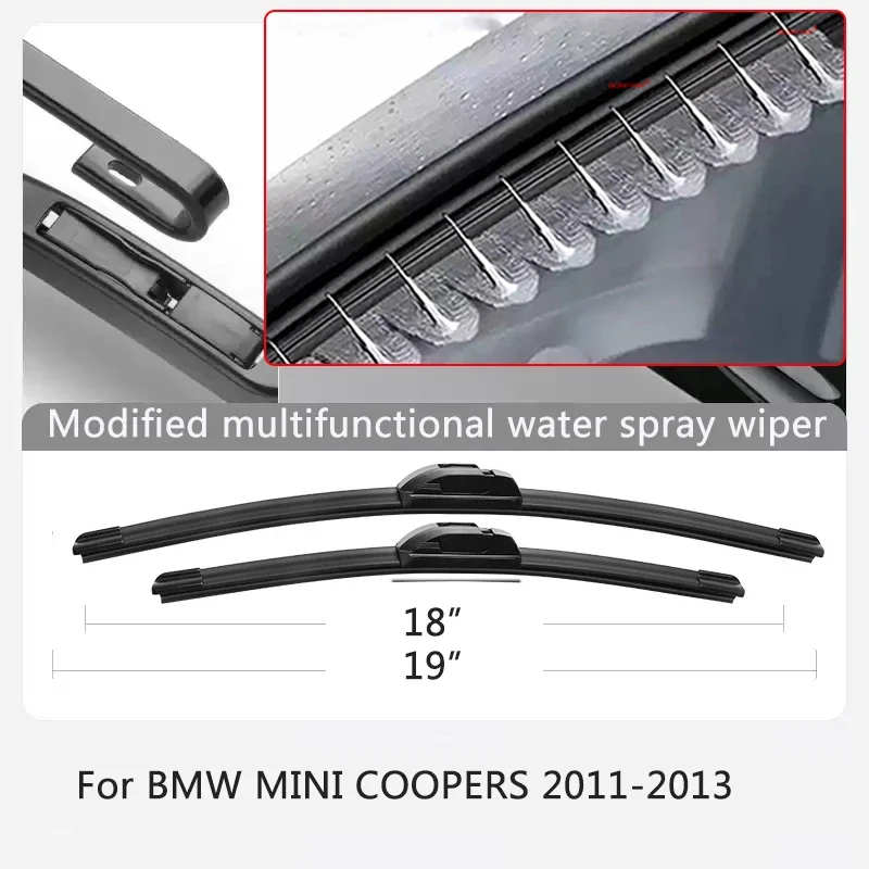2PCS Car Modify Windshield Water Spray Wiper Auto Wet Arm Cleaning Wiper Exterior EAccessory For BMW MINI COOPERS 2005-2026