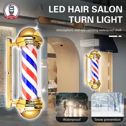 Kapperszaak Cilindrisch Roterend Teken Licht Buiten Kappers Ingangslamp Winkelnaam Exclusief Prop Verlichtingstool