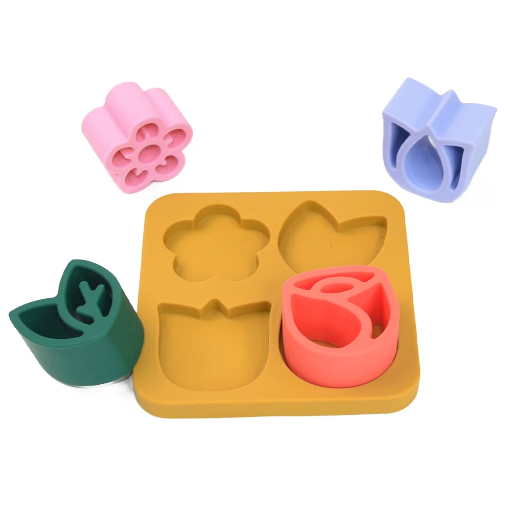 Jigsaw Silicone 3D Puzzle Kinderstapblok Educatief stapelspeelgoed Puzzels Montessori Bijtring voor kinderen