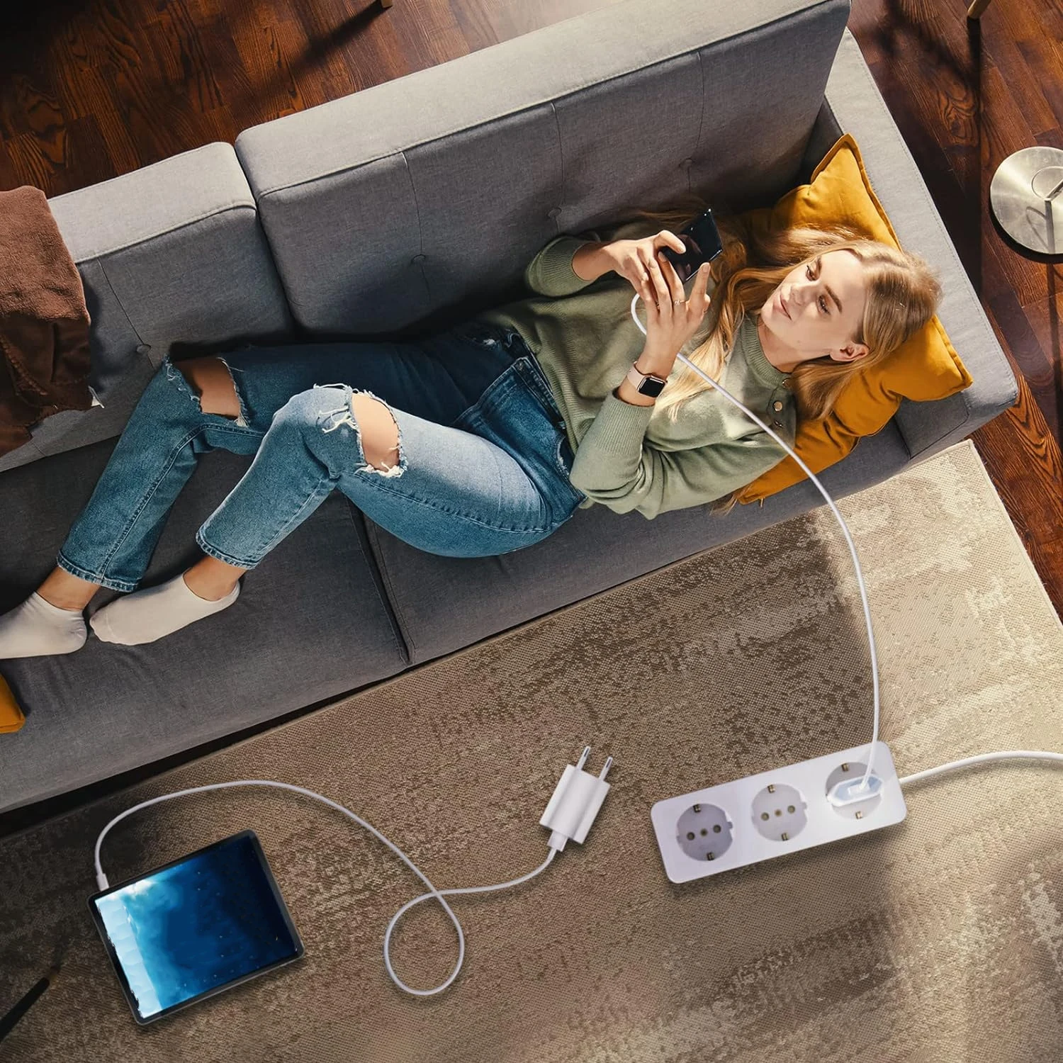 1/2/5PC 5V1A Universal USB Wall Charger with Short Circuit Protection - European Standard Plug for iPhone - náhled 5