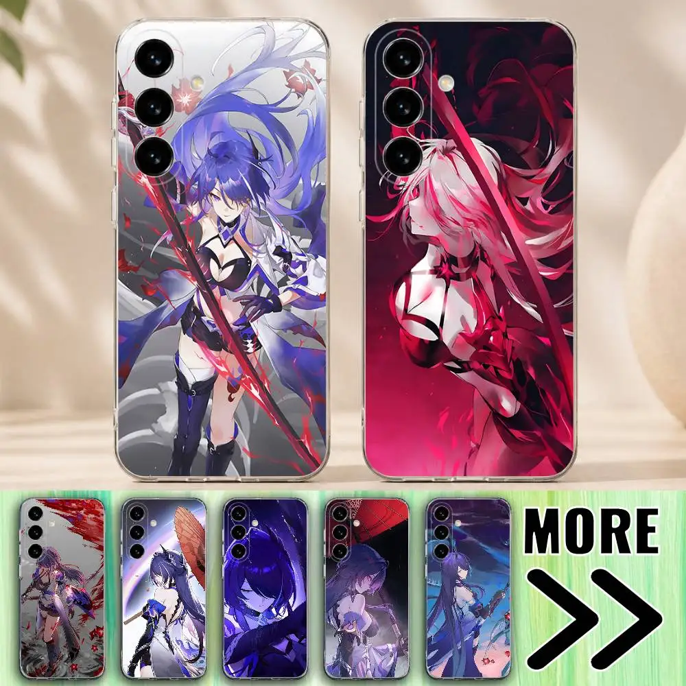 Honkai Star Rail Acheron Phone Case for Samsung Galaxy A12 13 A20 21 22 30 31 32 S A51 52 71 72 Note Transparent Protector
