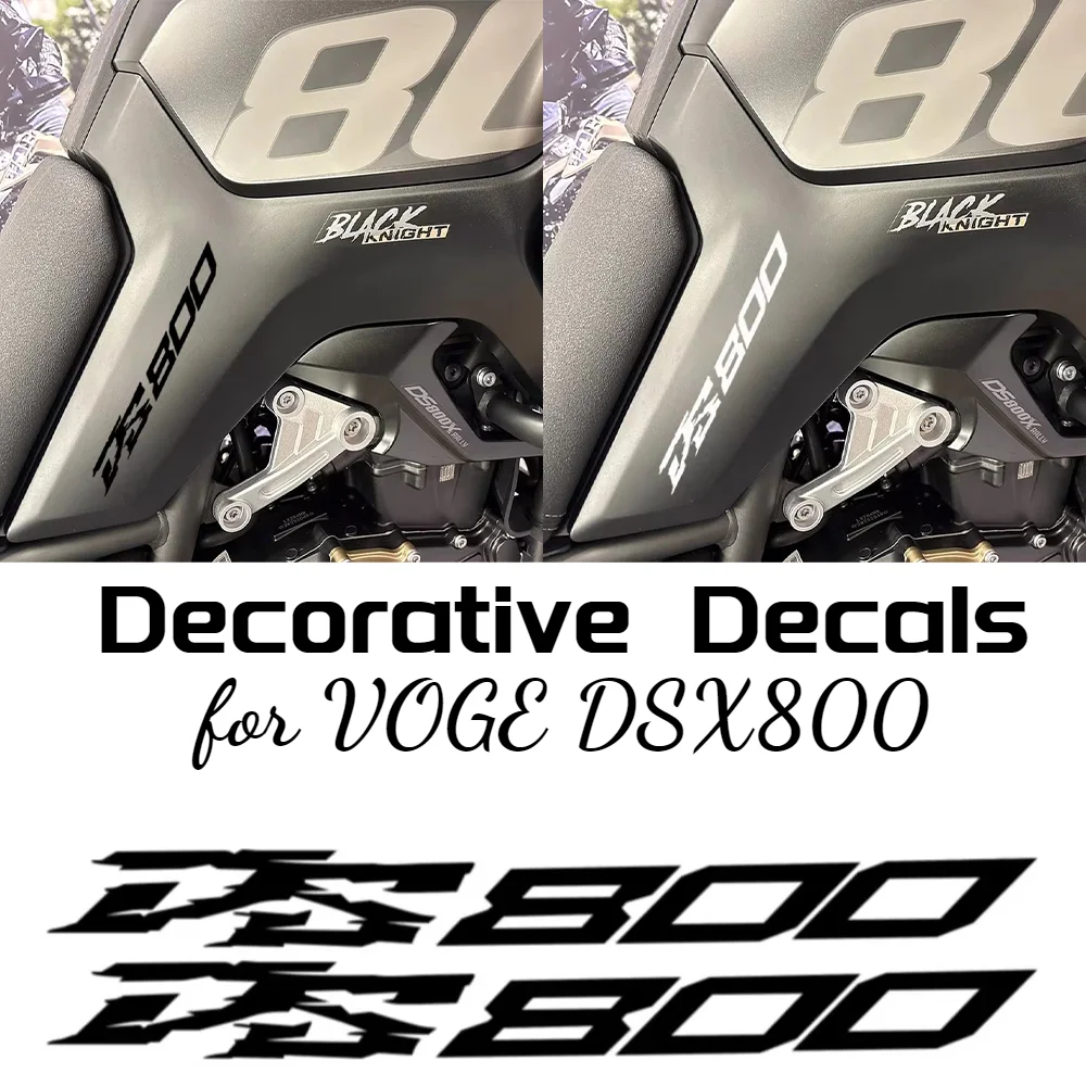 for VOGE DSX800 800DSX 800 DSX DS 800X Decoration Sticker DS800 Logo Set Of 2 DS800X RALLY Motorcycle Decorative Decals