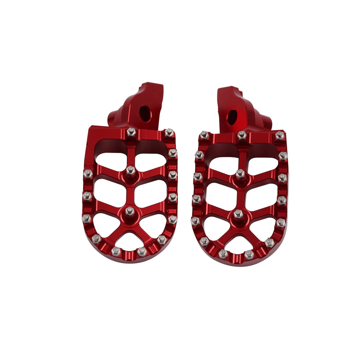 Footpeg Foot Pegs Rests Peda for RMZ250 RMZ 250 2007-2009 RMZ450 RMZ 450 2005-2007 Motorcycle Footrest Red